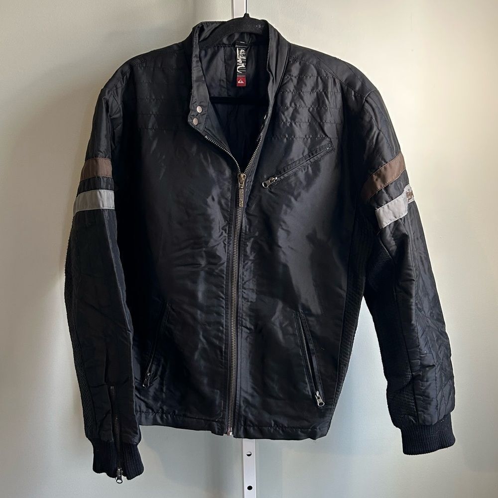 Ashton Kutcher Owned Quiksilver Full Zip Nylon Jacket